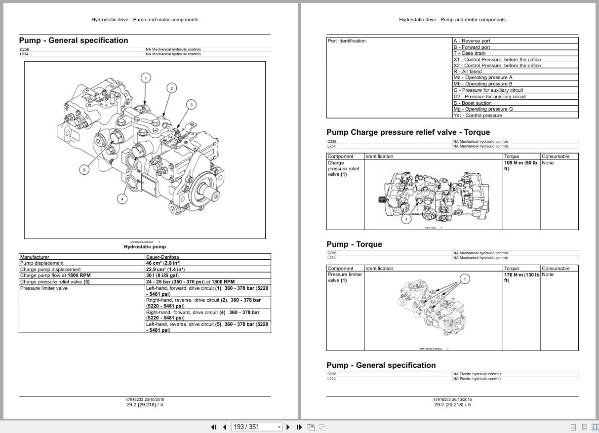 New Holland Loader L234 C238 Tier 4B Service Manual 48076788 (2)