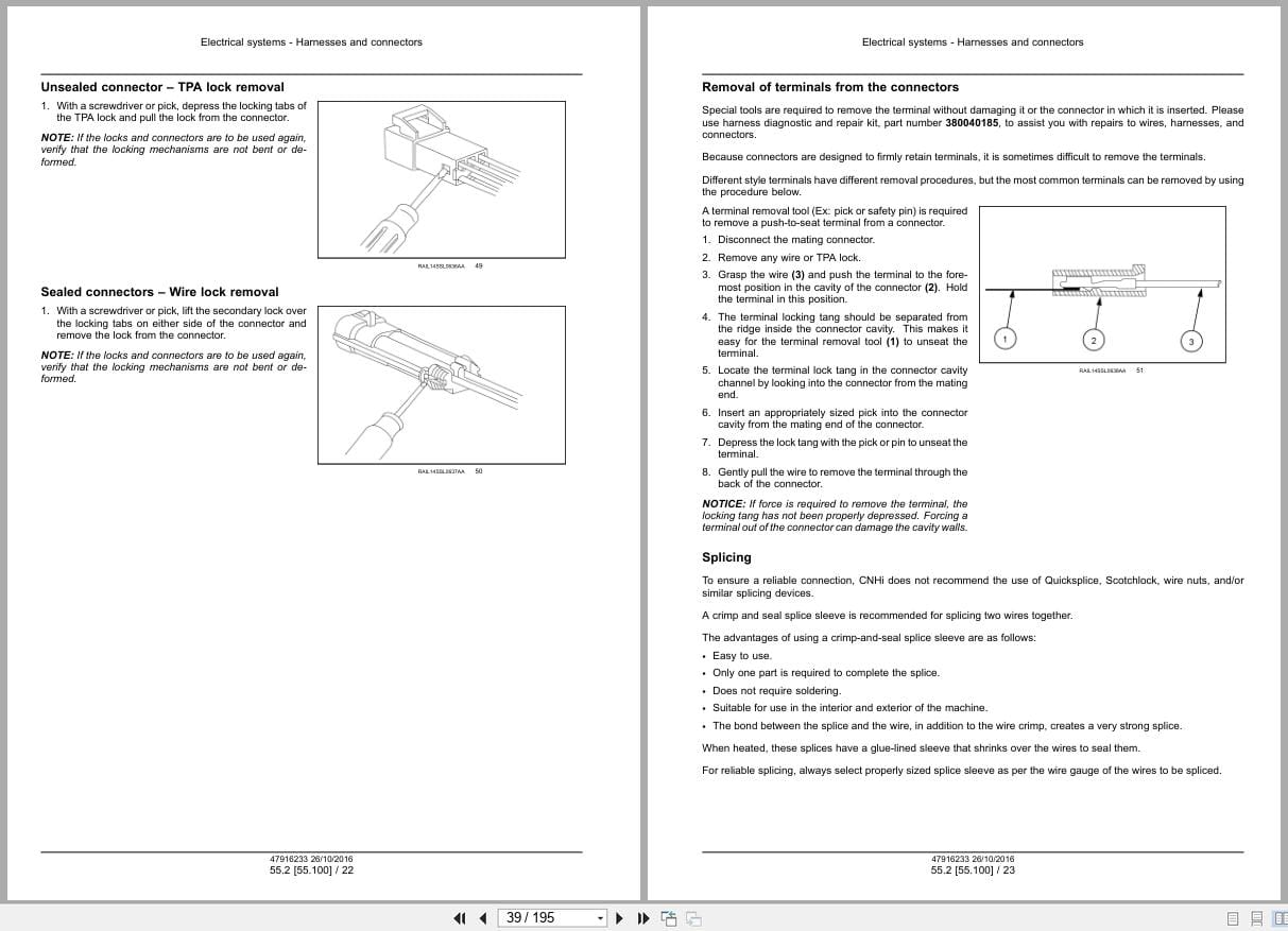 New Holland Loader L234 C238 Tier 4B Service Manual 48076790 (2)