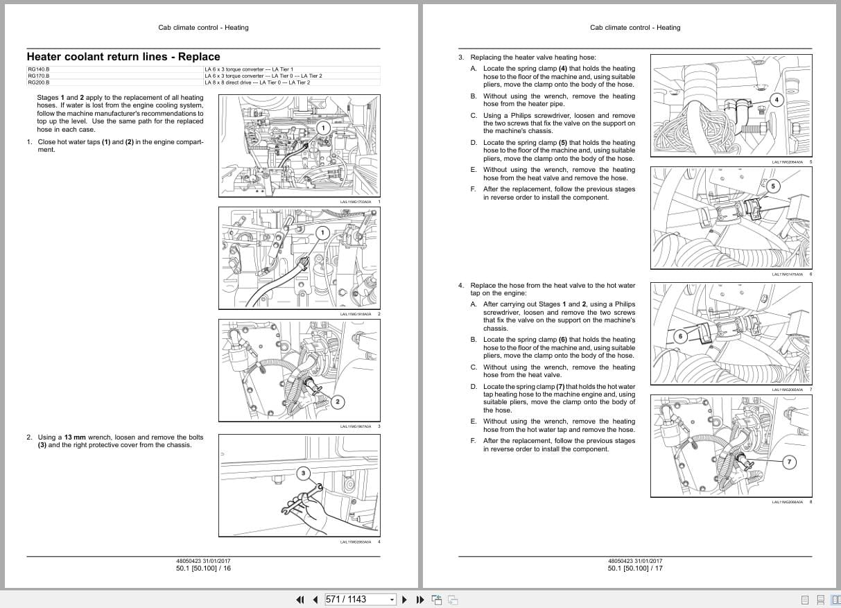 New Holland Motor Grader RG140.B RG170.B RG200.B Service Manual 48050423 (2)