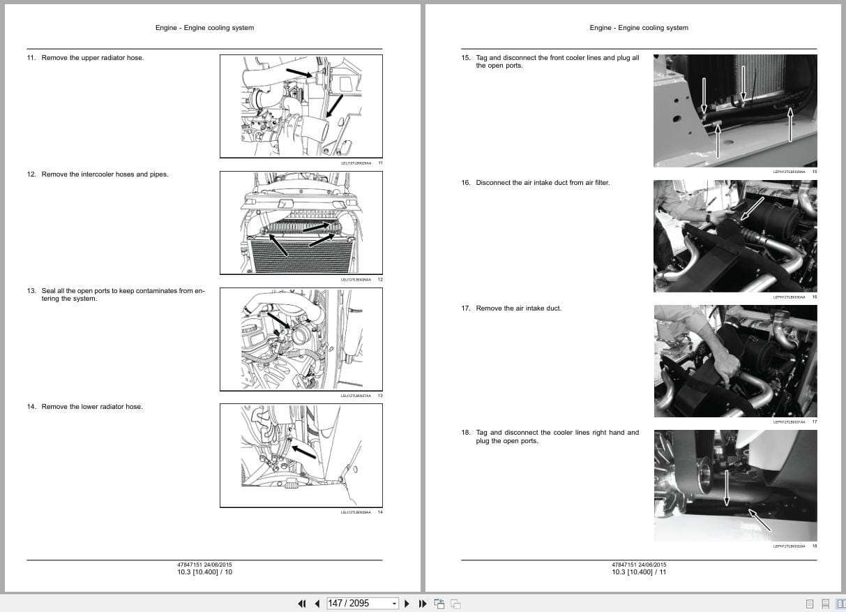 New Holland Tractor Loader Backhoe B100C to B115C Stage IIIB Service Manual 47847151 (2)