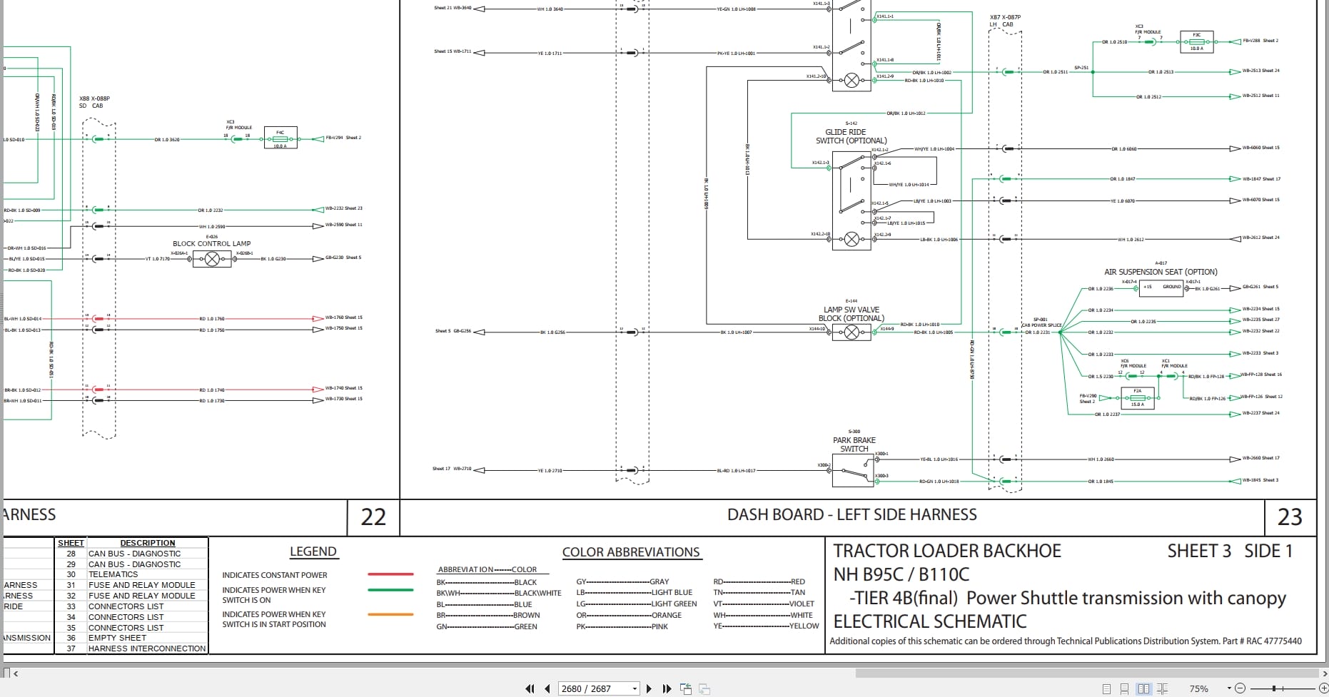 New Holland Tractor Loader Backhoe B95C B95CTC B110C Tier 4B Service Manual 47830959 (3)