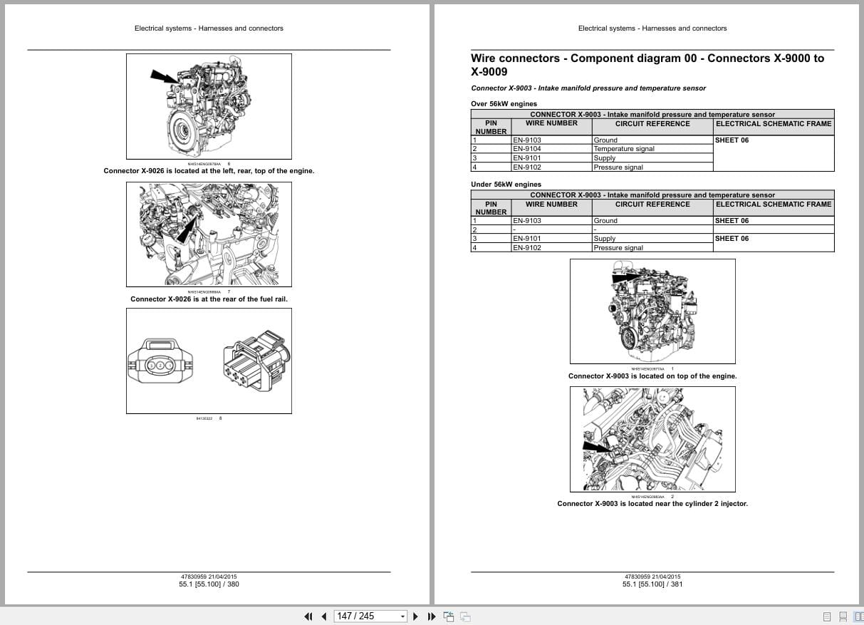New Holland Tractor Loader Backhoe B95C B95CTC B110C Tier 4B Service Manual 47881805 (2)