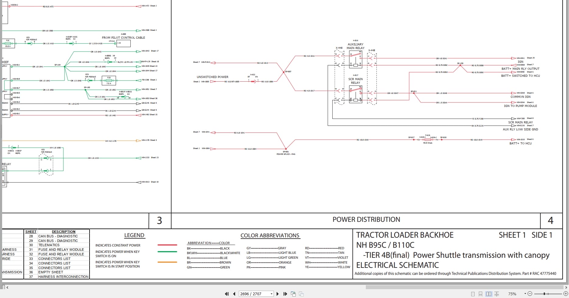 New Holland Tractor Loader Backhoe B95C to B110C Tier 4B Service Manual 48038049 (3)