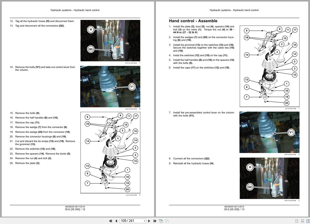New Holland Tractor Loader Backhoe B95C to B110C Tier 4B Service Manual 48082157 (2)