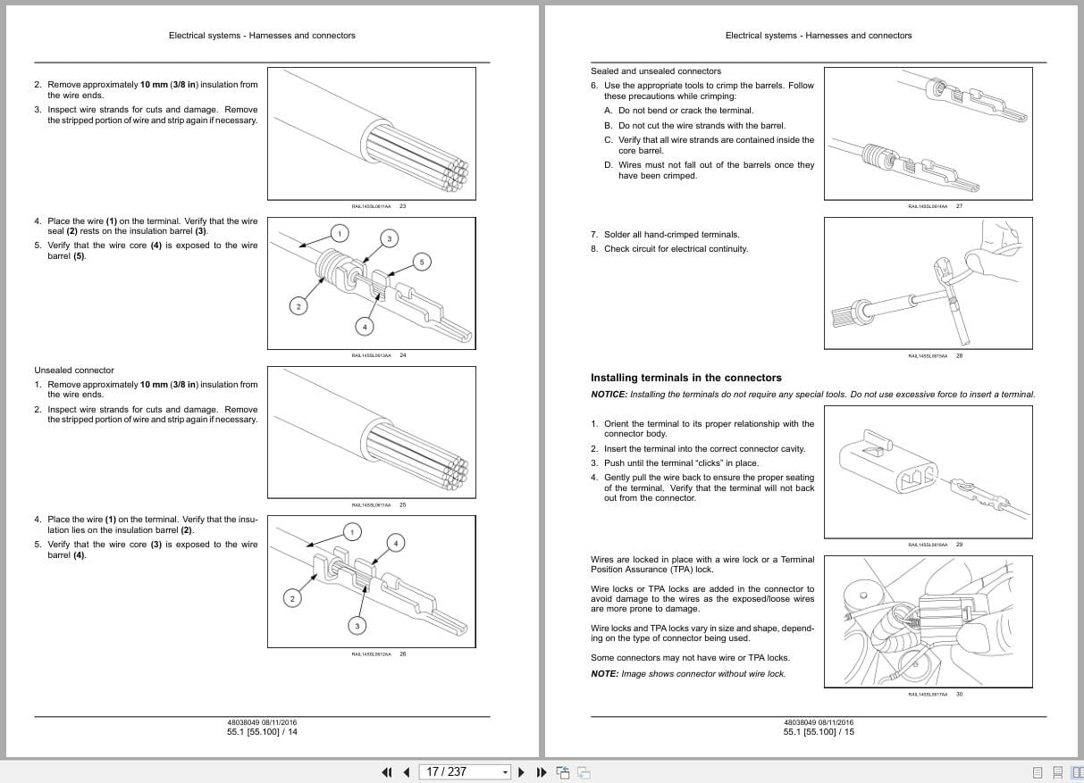 New Holland Tractor Loader Backhoe B95C to B110C Tier 4B Service Manual 48082159 (2)