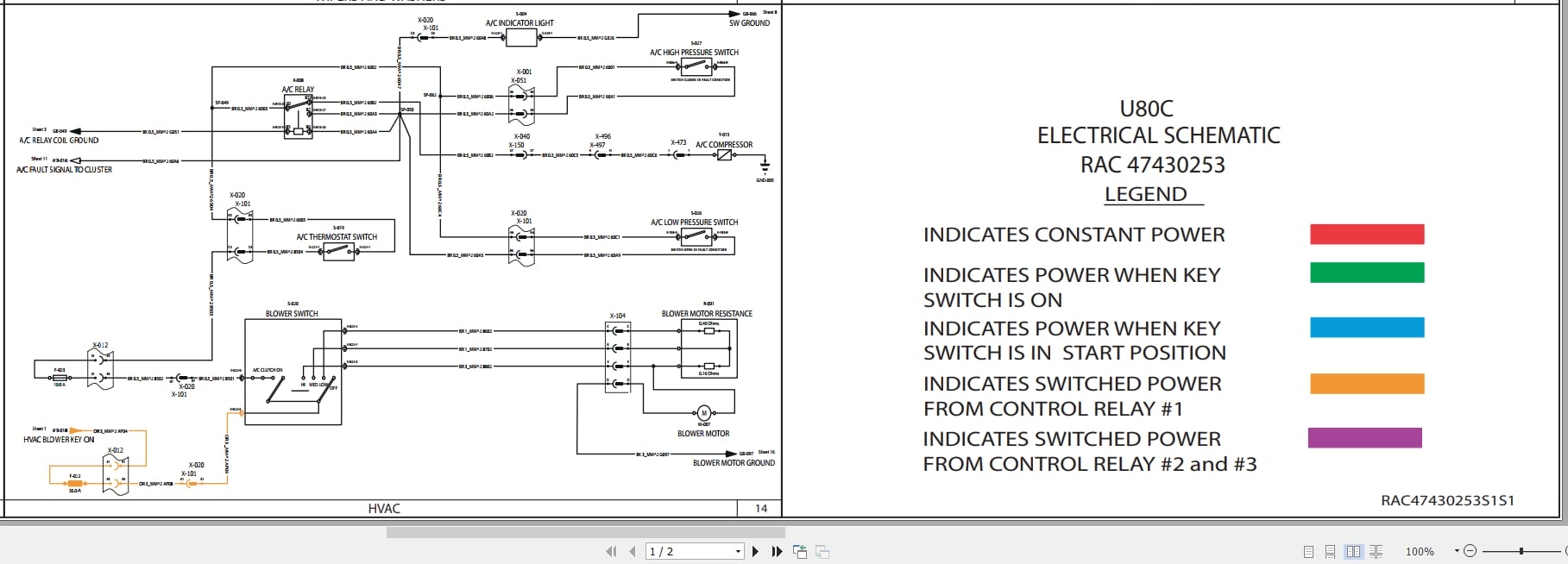 New Holland Tractor Loader U80C Electrical Schematic RAC47430253 (1)