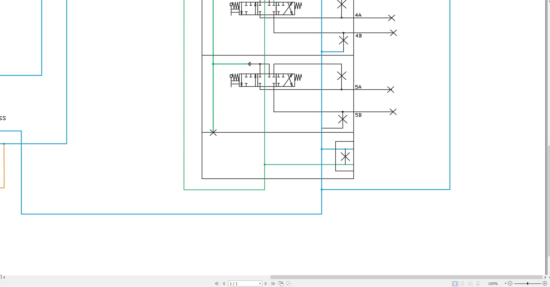 New Holland Tractor Loader U80C Hydraulic Schematic RAC47430254 (2)