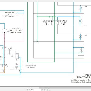 New Holland Tractor Loader U80C Hydraulic Schematic RAC47787158 (1)