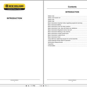 New Holland Tractor Loader U80C Service Manual 47441616 (1)