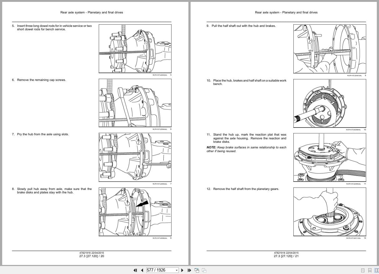 New Holland Tractor Loader U80C Tier 4B Service Manual 47821918 (2)