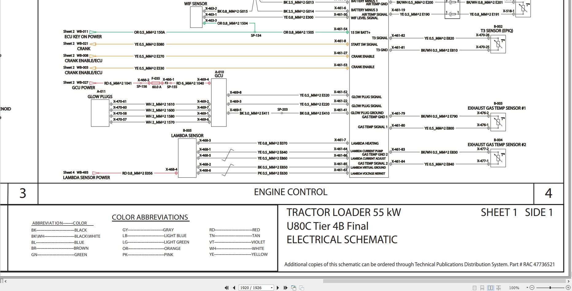 New Holland Tractor Loader U80C Tier 4B Service Manual 47821918 (3)