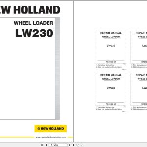 New Holland Wheel Loader LW230 Repair Manual 75131028NA (1)