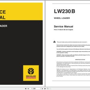 New Holland Wheel Loader LW230.B Service Manual 6036706100NA (1)