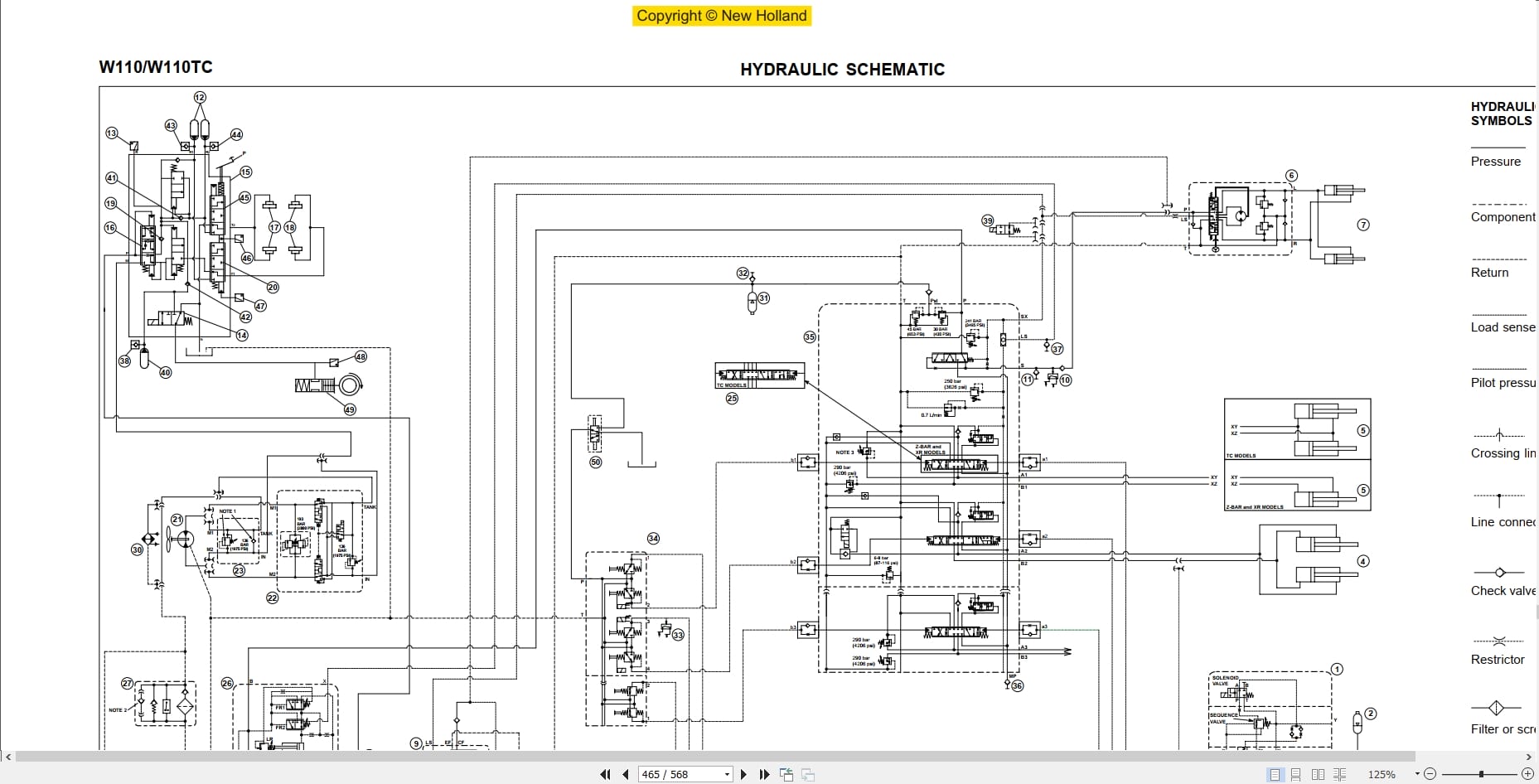 New Holland Wheel Loader W110 W110TC Workshop Manual 6041348700 (3)