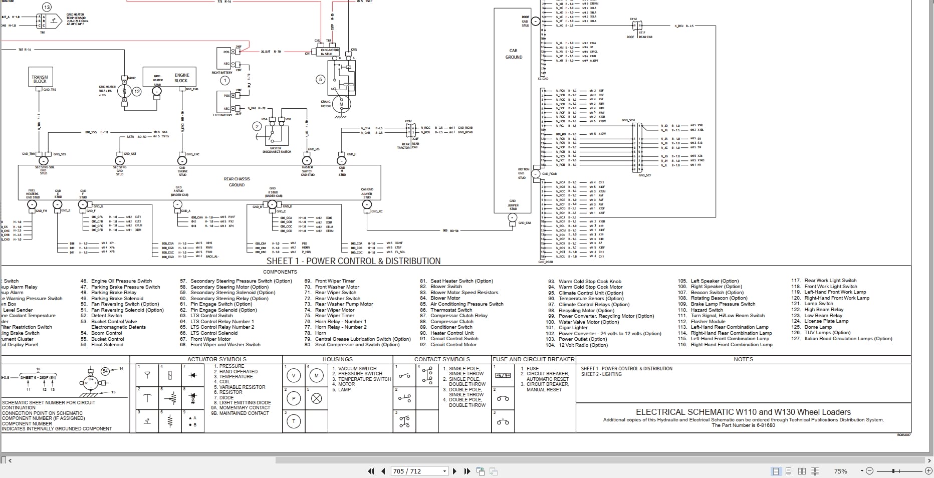 New Holland Wheel Loader W110 W130 Service Manual 6 81160 (3)