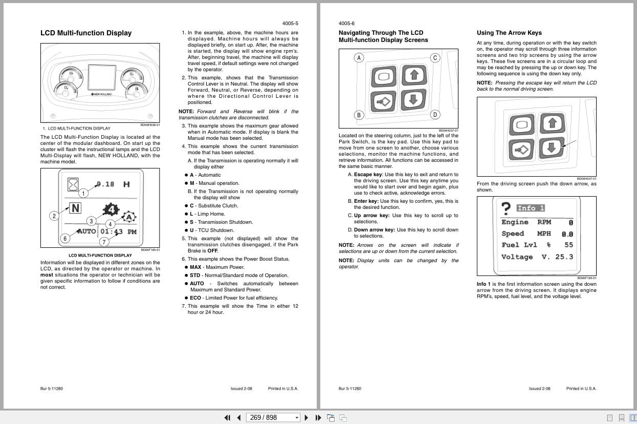 New Holland Wheel Loader W110B Tier 3 Service Manual 84249879 (2)