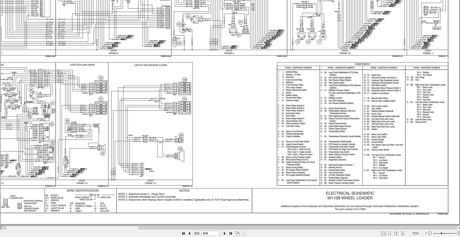 New Holland Wheel Loader W110B Tier 3 Service Manual 84249879 (3)