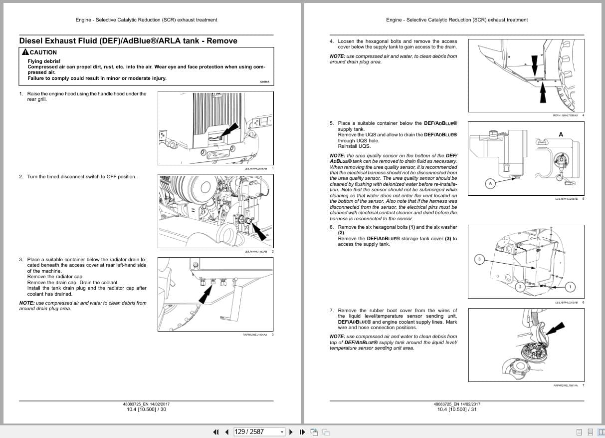 New Holland Wheel Loader W110D Stage 4 Service Manual 48083725 (2)