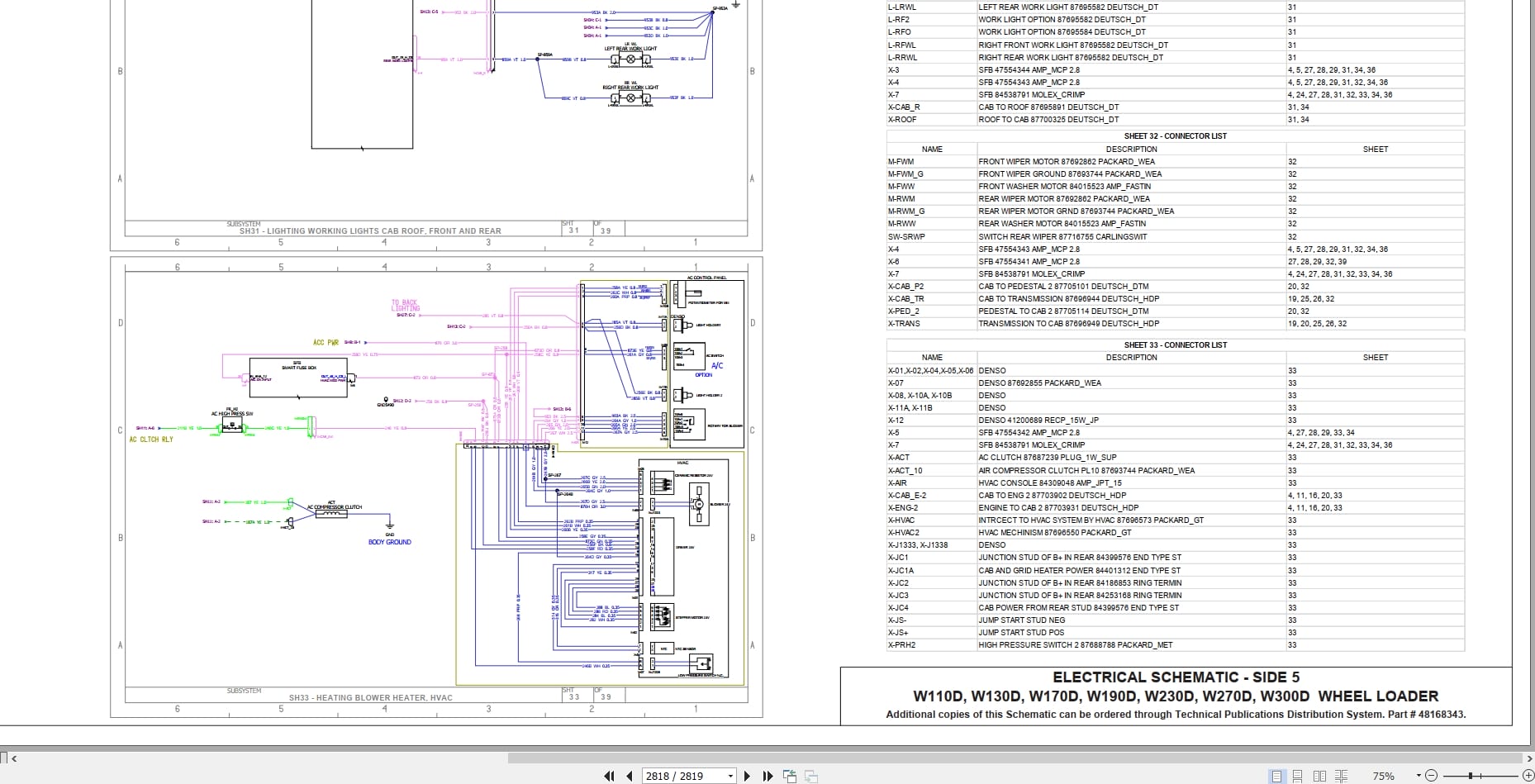 New Holland Wheel Loader W110D Stage 4 Service Manual 51428226 (3)