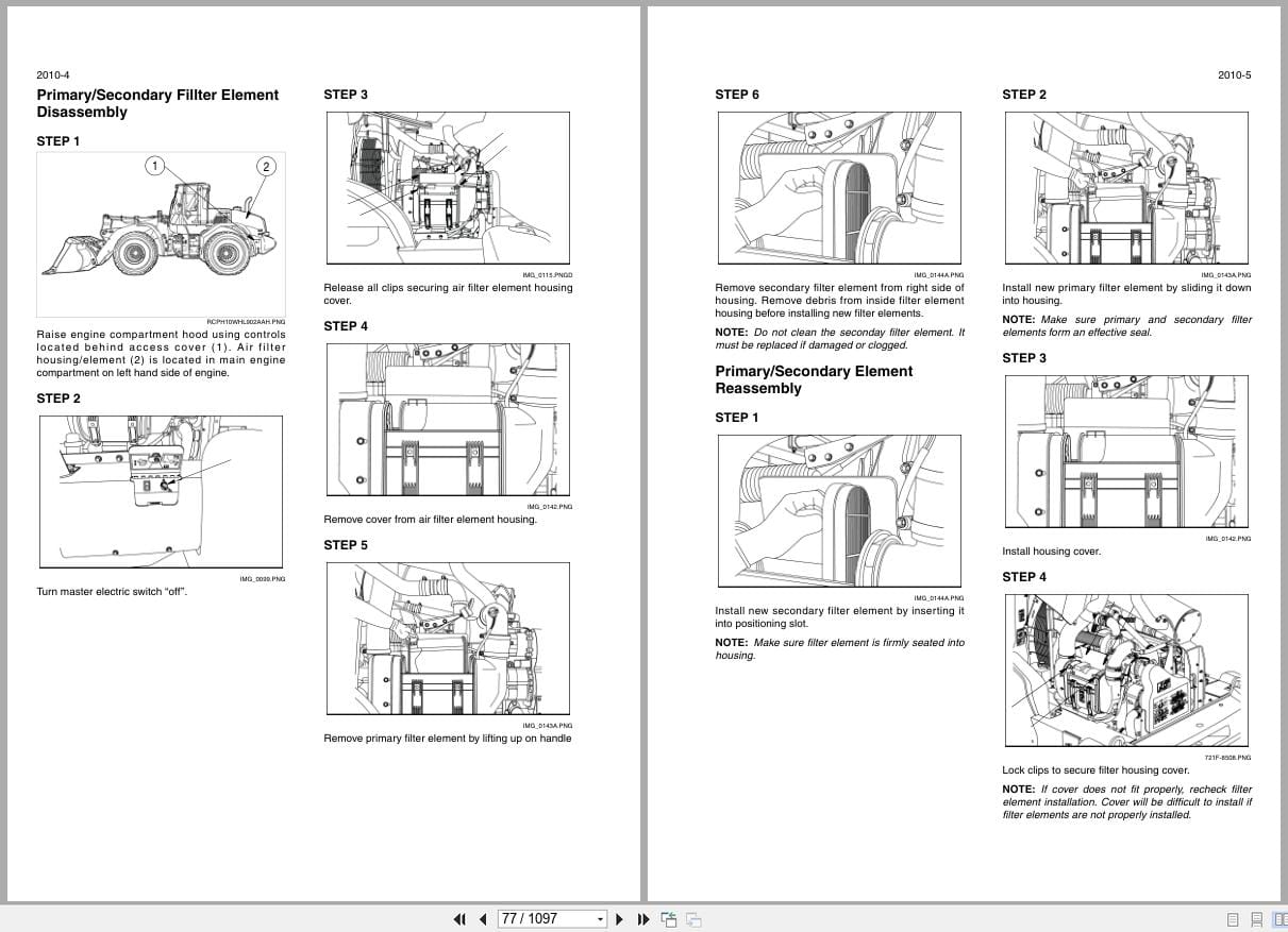 New Holland Wheel Loader W130C Tier 4 Service Manual 47387716B (2)