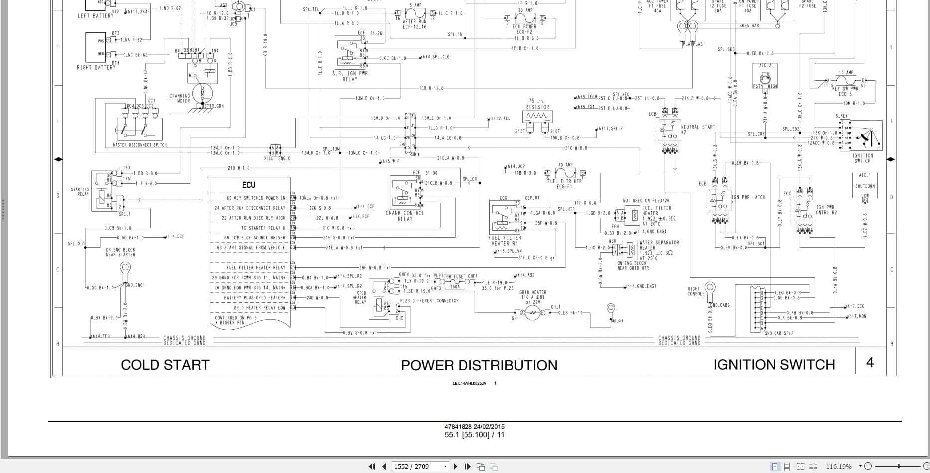 New Holland Wheel Loader W130C W170C Tier 4B Service Manual 47841828 (4)