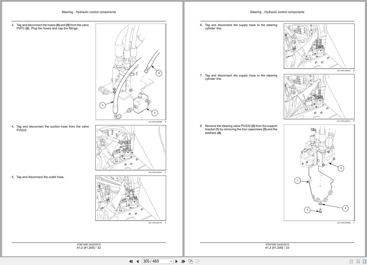 New Holland Wheel Loader W130C W170C Tier 4B Service Manual 47865319 (2)