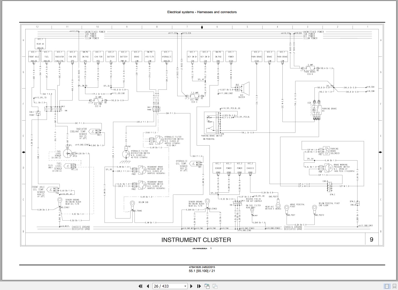 New Holland Wheel Loader W130C W170C Tier 4B Service Manual 47865320 (3)