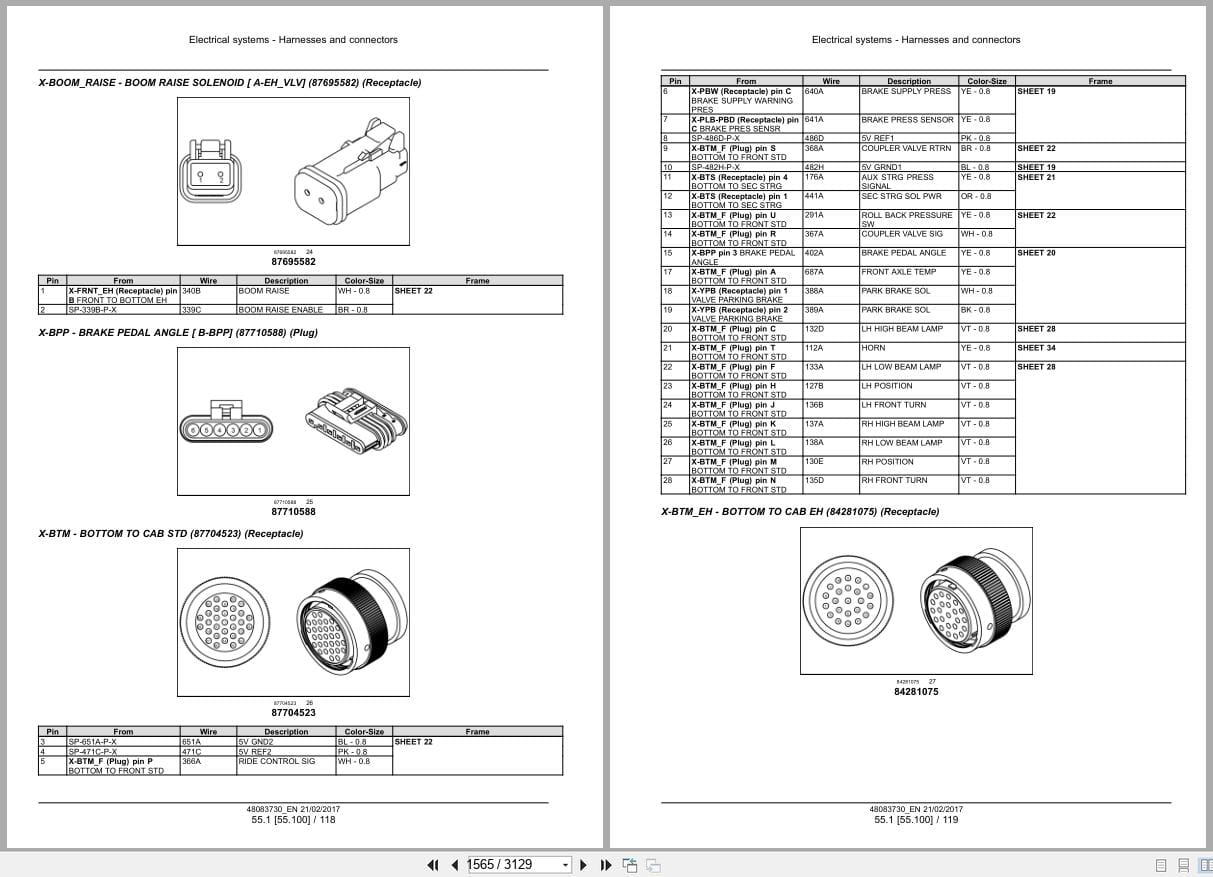 New Holland Wheel Loader W130D W170D Stage 4 Service Manual 48083730 (2)