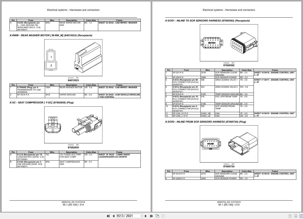New Holland Wheel Loader W130D W170D Tier 2 Service Manual 48083744 (2)