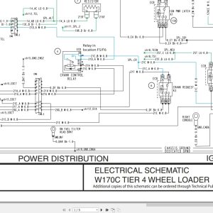 New Holland Wheel Loader W170C Tier 4 Electrical Hydraulic Schematic 84485612 (1)