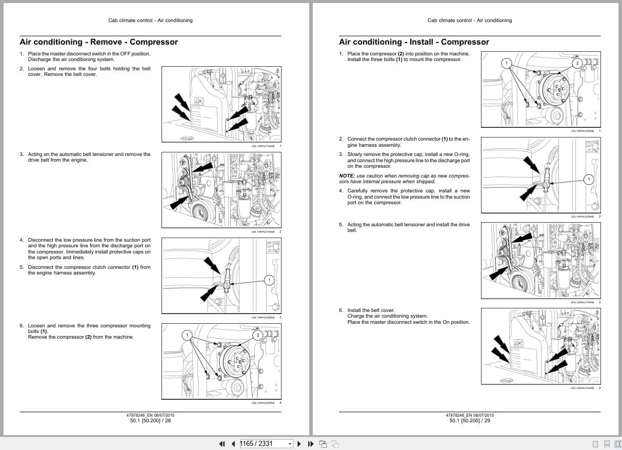 New Holland Wheel Loader W170C Tier 4B Service Manual 47878248 (2)