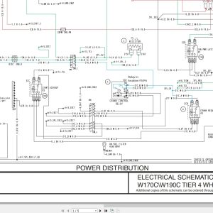 New Holland Wheel Loader W170C W190C Tier 4 Electrical Hydraulic Schematic 84489760 (1)
