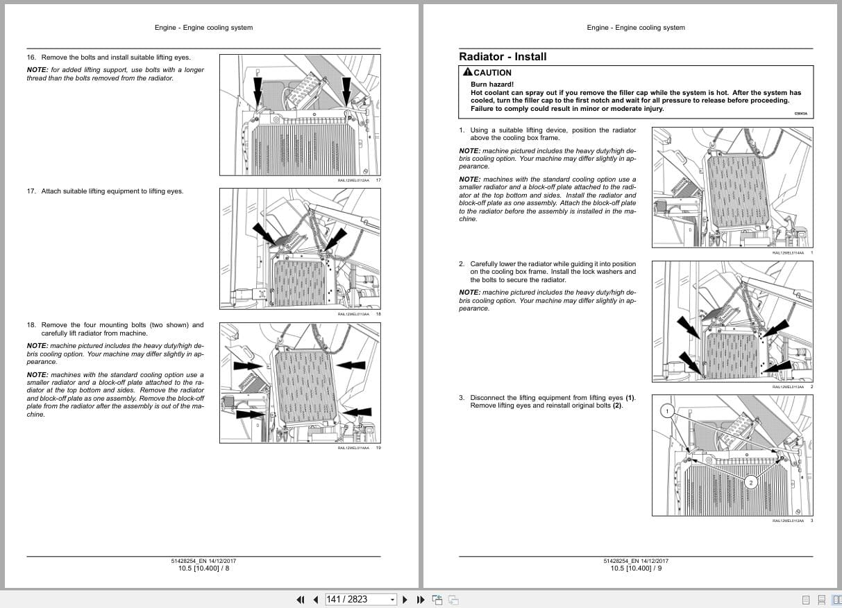 New Holland Wheel Loader W190D Stage 4 Service Manual 51428254 (2)