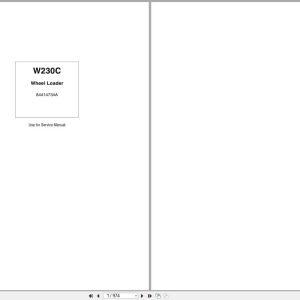 New Holland Wheel Loader W230C Service Manual 84414734A (1)