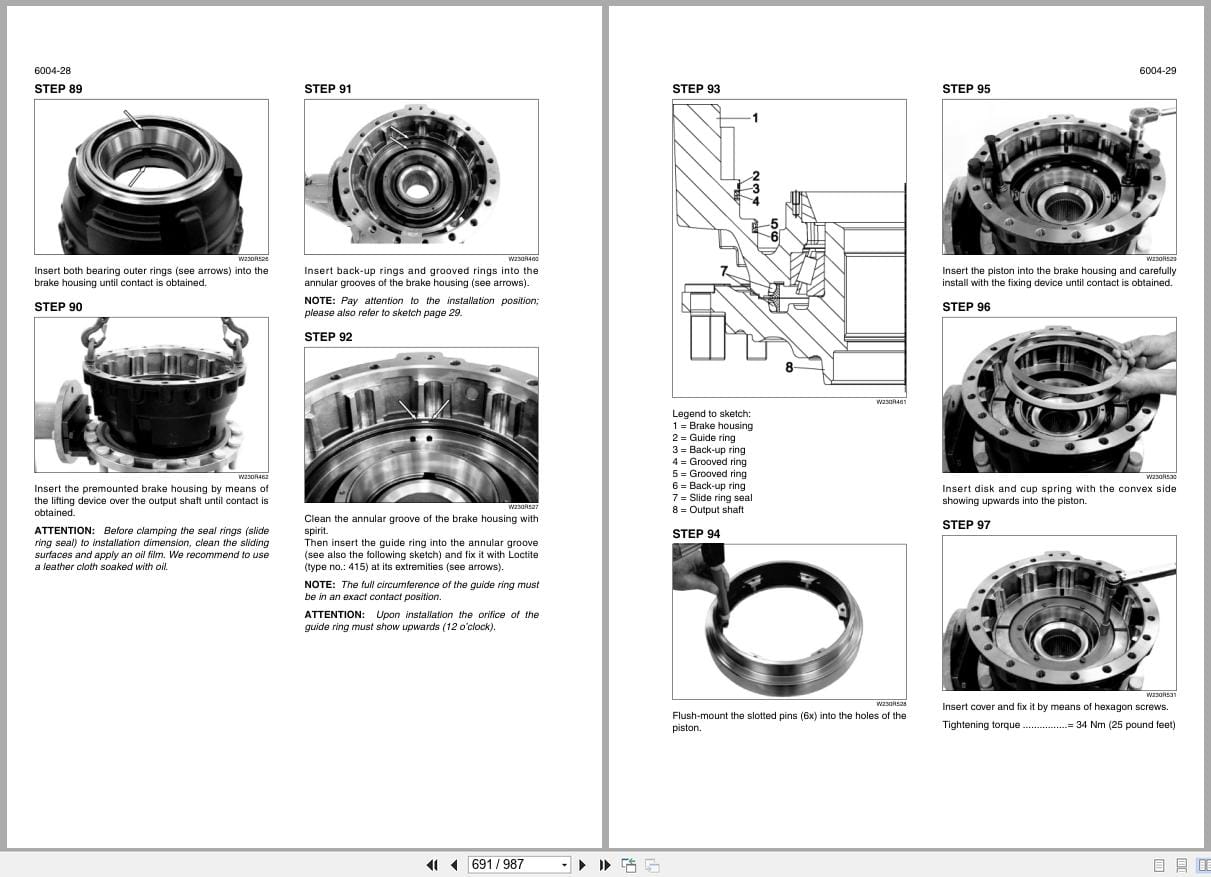 New Holland Wheel Loader W230C Tier 4 Service Manual 84414734B (2)