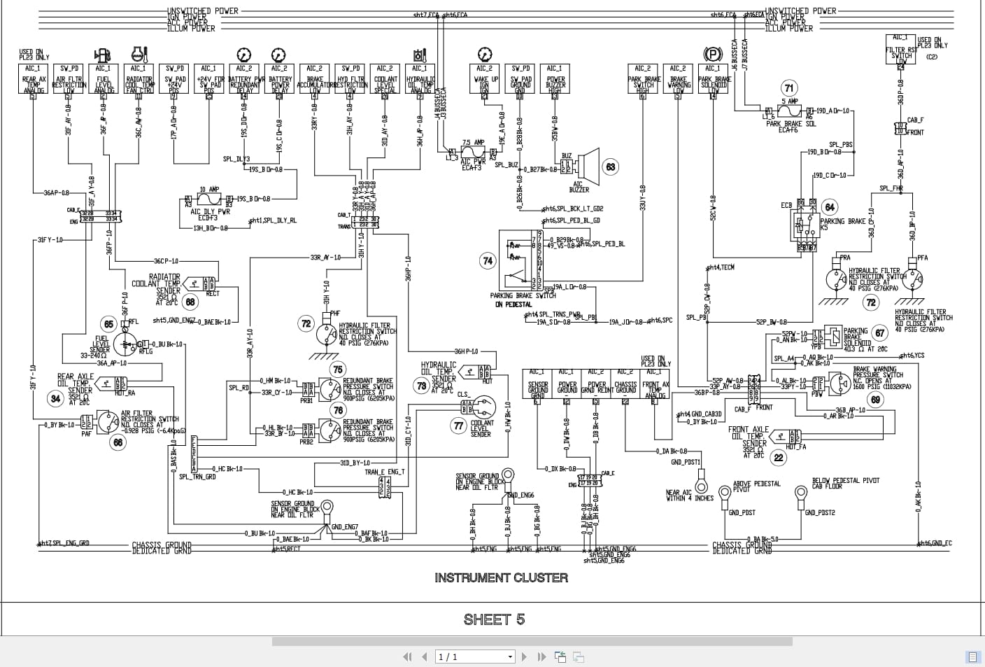New Holland Wheel Loader W270B Electrical Schematic (2)