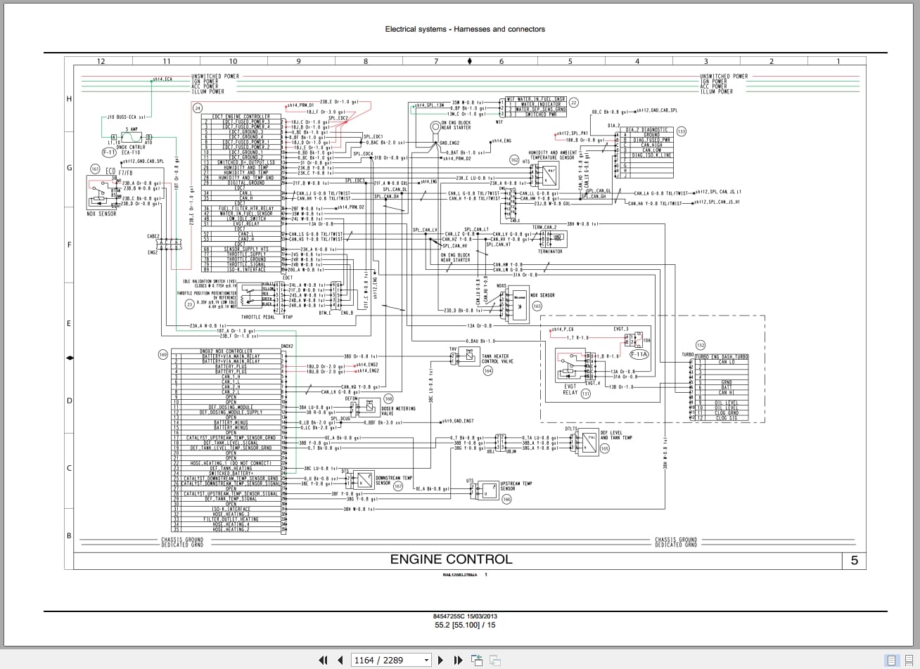 New Holland Wheel Loader W270C W300C Tier 4 Service Manual 84547255C (3)