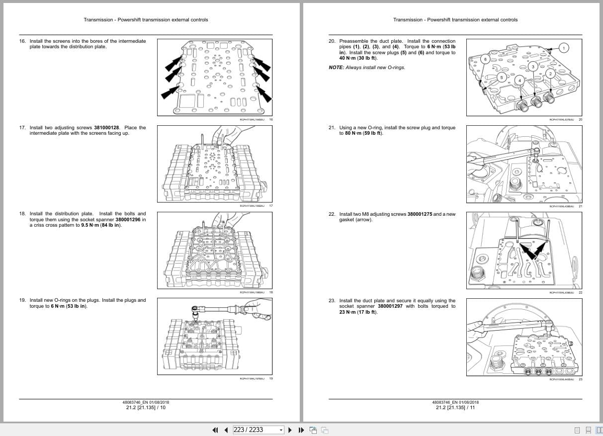 New Holland Wheel Loader W270D W300D Tier 2 Service Manual 48083746 (2)