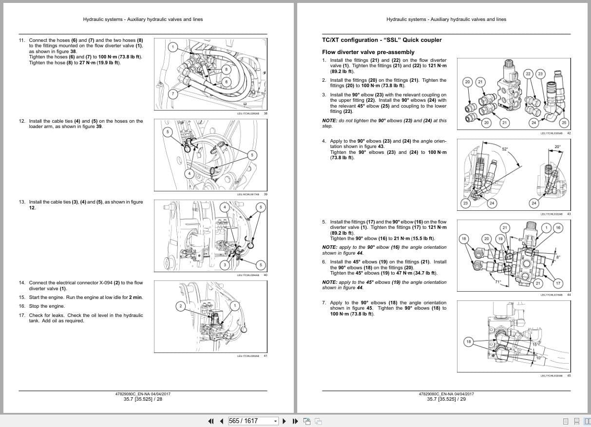 New Holland Wheel Loader W50C to W80C Tier 4A Service Manual 47829080C (2)