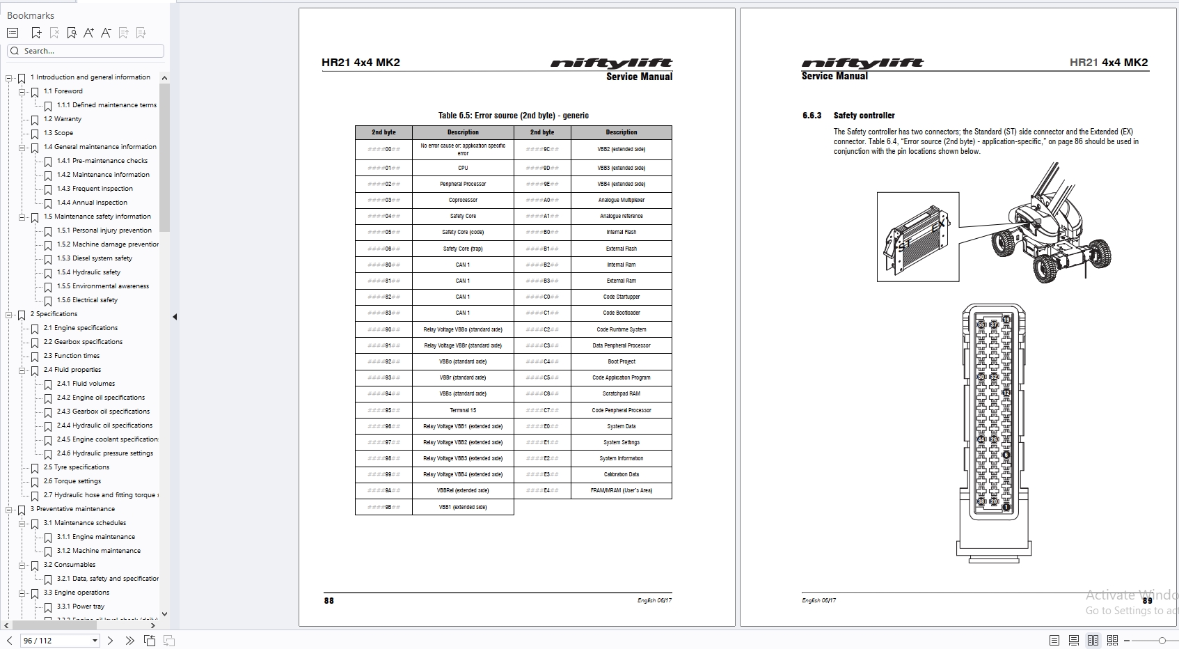 Niftylift Forklift Schematic Operators Parts Service Manual 2025 (6)