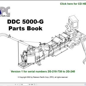 Peterson Delimber Debarker Chipper 5000 G Version 1 Parts Manual