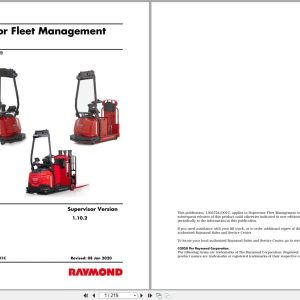 Raymond Automation 3010 3020 3030 Supervisor Fleet Management Software 1303724001C 2020 (1)