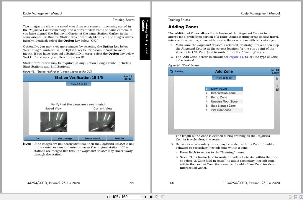 Raymond Automation 3010 3020 3030 with VSM Up to 3.0.3 Route Management Manual 1134254001D 2020 (3)