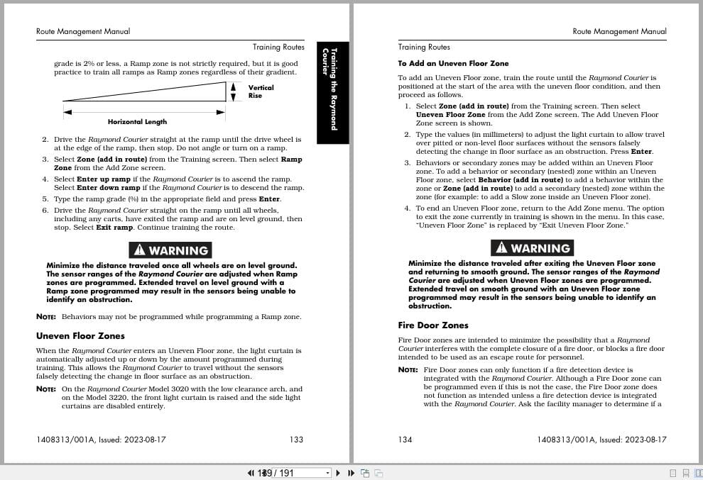 Raymond Automation 3010 3020 3220 3030 with VSM 3.3.x Route Management Manual 1408313001A 2023 (3)