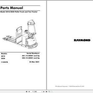 Raymond Automation 3010 3020 Parts Manual 1134578 2021 (1)