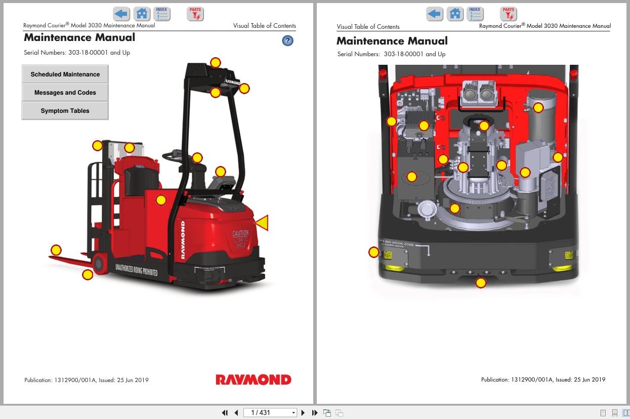 Raymond Automation 3030 Maintenance Manual 1312900001A 2019 (1)