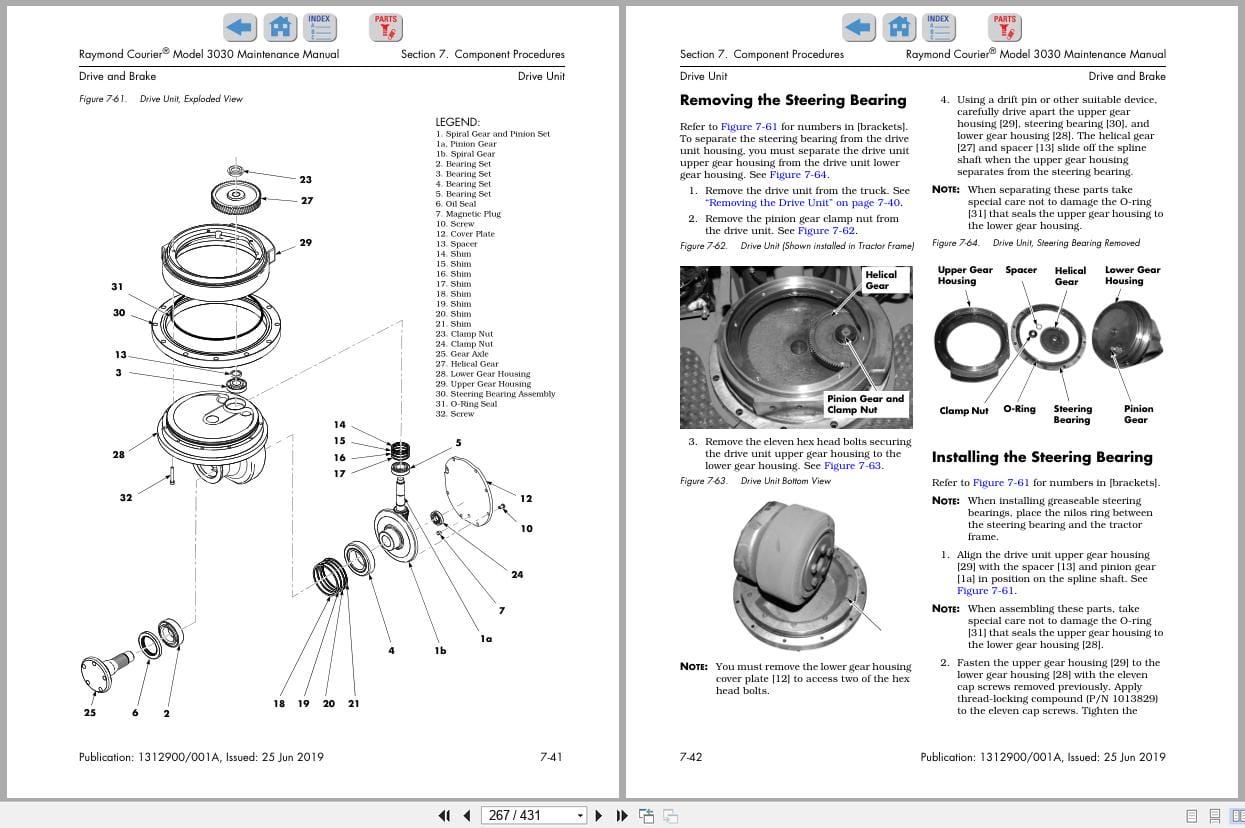 Raymond Automation 3030 Maintenance Manual 1312900001A 2019 (2)