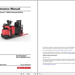 Raymond Automation 3030 Maintenance Manual 1408319001B 2024 (1)