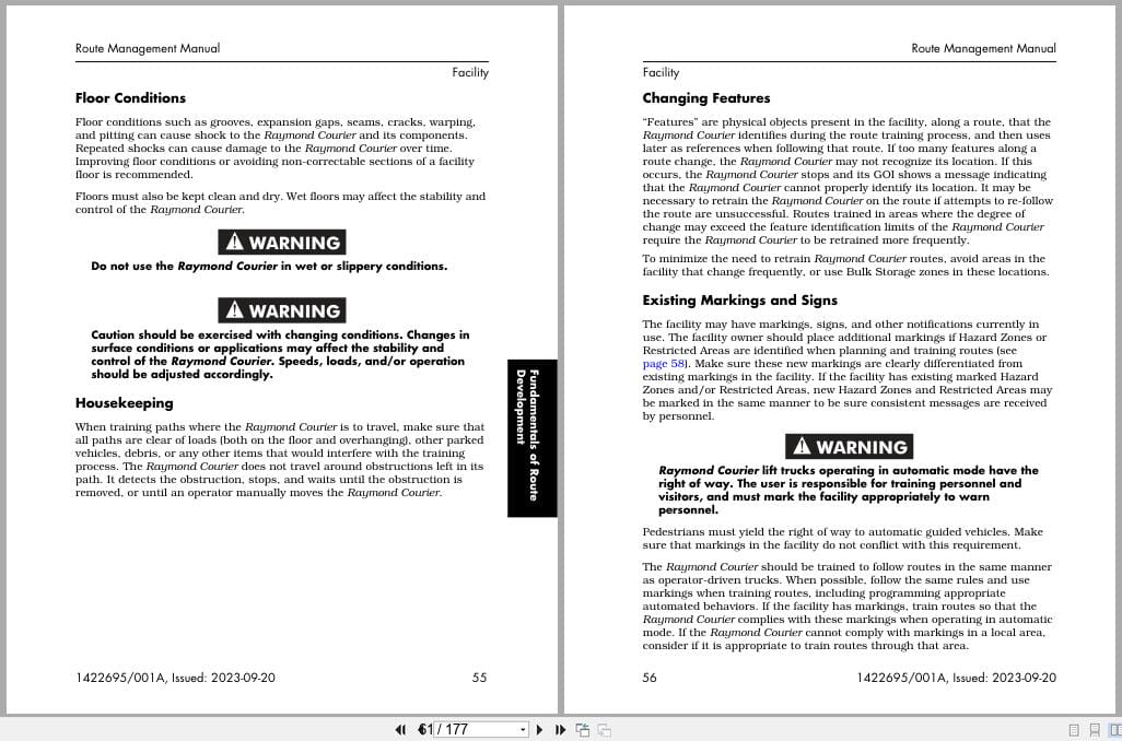 Raymond Automation 3030 with VSM 4.0.x Route Management Manual 1422695001A 2023 (2)