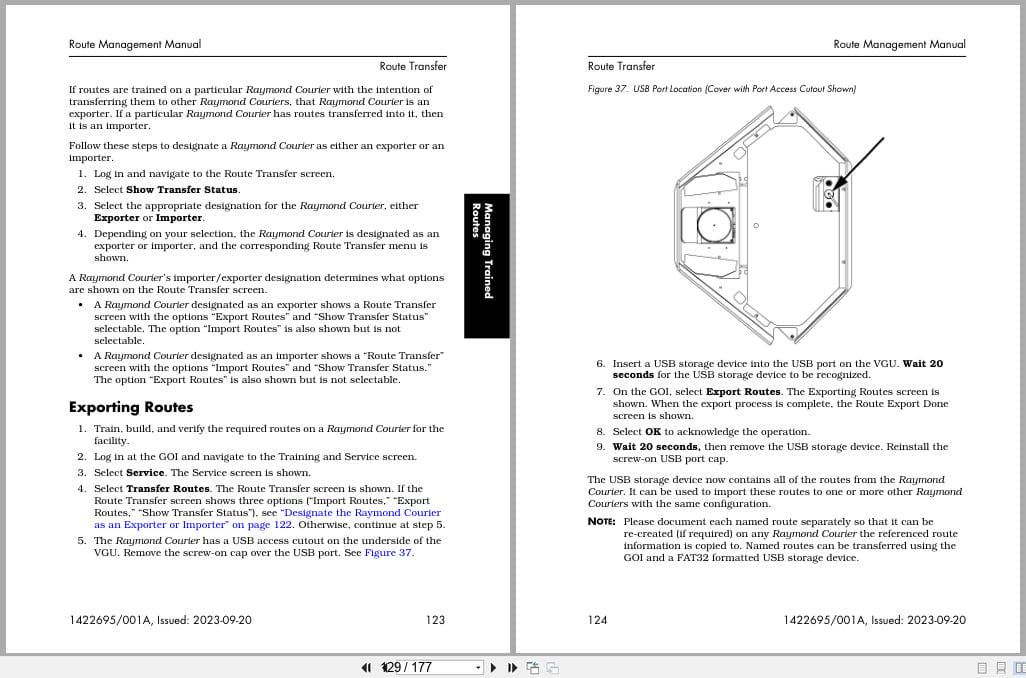 Raymond Automation 3030 with VSM 4.0.x Route Management Manual 1422695001A 2023 (3)